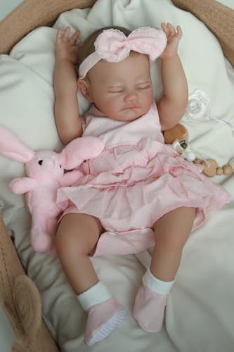 WOOROY 20 Inch Realistic Newborn Girl Baby Doll