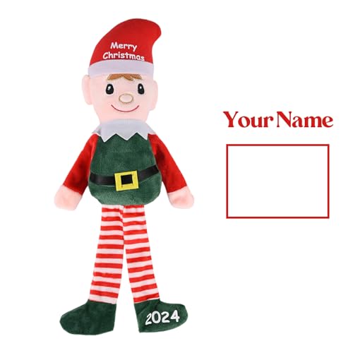 Custom Christmas Elf Doll Plush Personalized Name for Boys