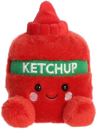 Aurora Adorable Palm Pals Tommy Ketchup Stuffed Animal - Red 5 Inches