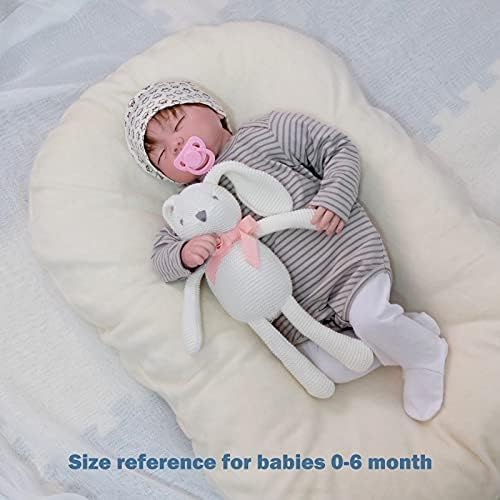 FLUFFYFUN Organic Baby White Bunny Stuffed Animal 71