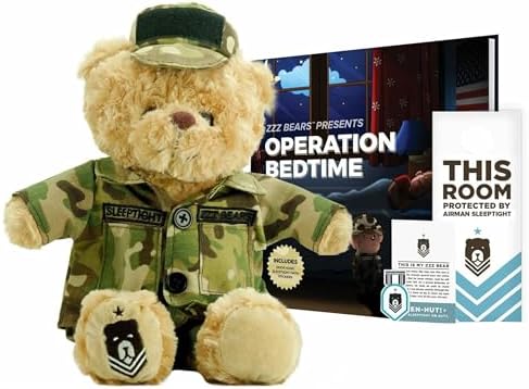 ZZZ Bears Airman Sleeptight Teddy Bear with Storybook