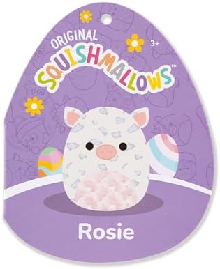 Squishmallows Original 12in Rosie The White Spotted Pig with Pink Swirl Belly