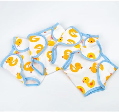 Pedolltree Reborn Baby Doll Diapers 4 PCS Yellow Duck Set