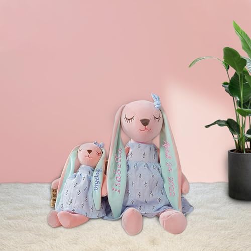 Personalized Easter Bunny with Name Handmade Custom Plush Toy