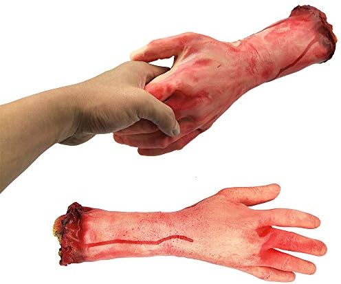 XONOR Fake Bloody Hands for Halloween Decor
