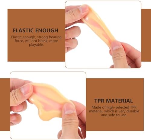 Toyvian 8 Pcs Jumbo Latex Fake Ears Prank Props
