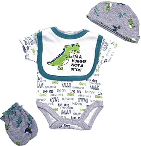 Pedolltree Reborn Baby Doll 22 Inch Dinosaur Outfit 5pcs Set
