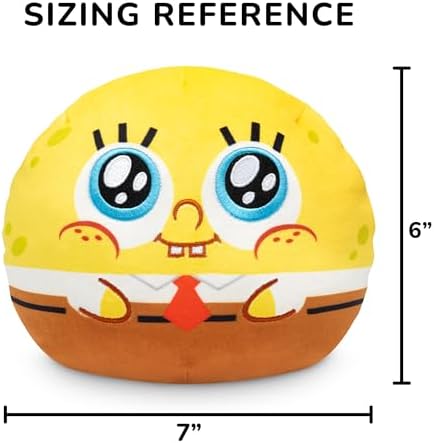 TeeTurtle Spongebob Squarepants Reversible Plushie 6 Inches