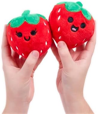 Emotional Support Strawberries Cuddly Plushies with Basket