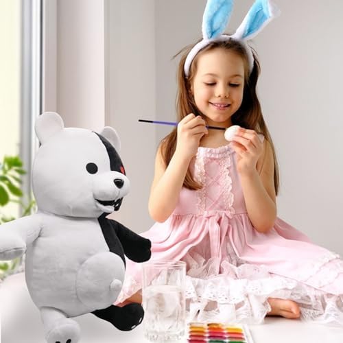 50cm Black White Bear Anime Plush Toy