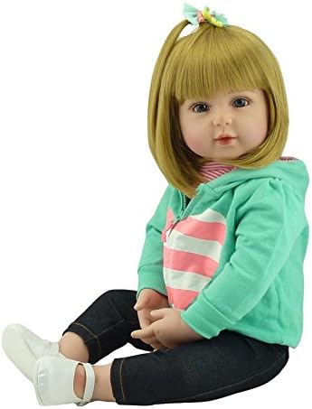iCradle 18 Inch Reborn Baby Girl Doll Realistic Handmade Toy