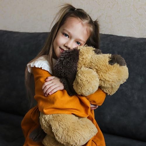 WEIGEDU Floppy Stuffed Dog 20 Inch Brown