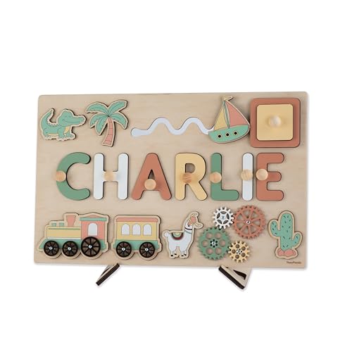 Personalized Name Puzzle Busy Board for Baby