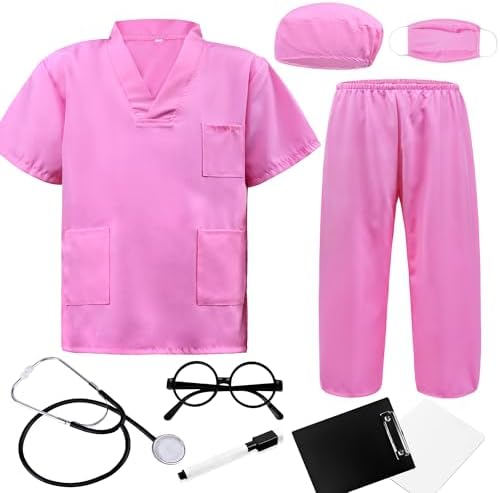 Doctor Scrubs Costume Set for Kids 3-12 Years 1