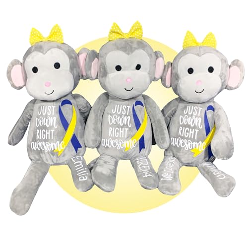 Personalized Stuffed Monkey for Down Syndrome Kids