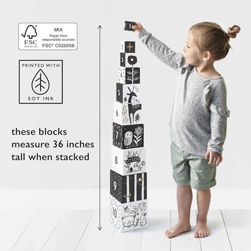 Wee Gallery Nesting Blocks - Woodland Animals Numbers