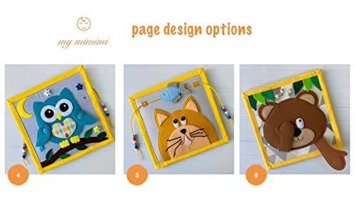 Quiet Baby Book - Montessori Toddler Activity Felt Book