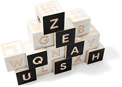 Uncle Goose ABC Blocks - 14 Stacking Cubes
