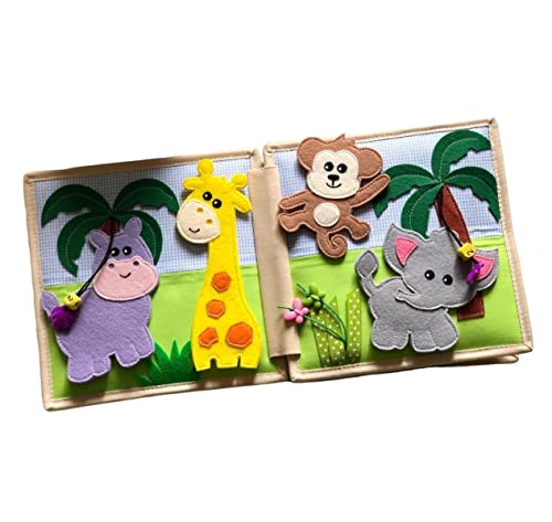 Quiet Baby Book with Fruits Vegetables Numbers Shapes