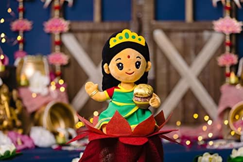 MODI TOYS Laxmi Devi 11 Inch Mantra Singing Plush Toy 1