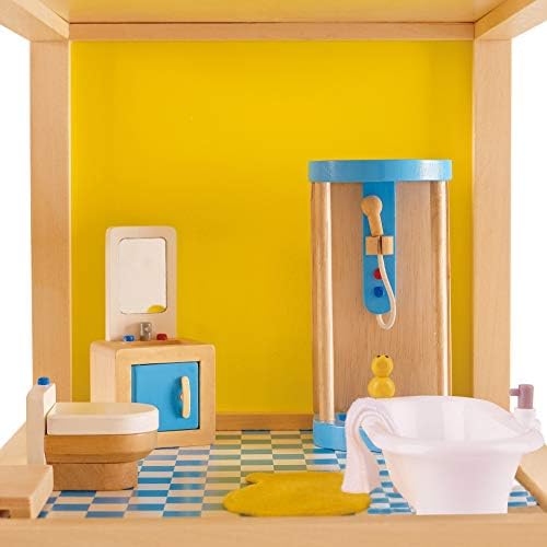 Hape Wooden Family Bathroom Set for Kids 1