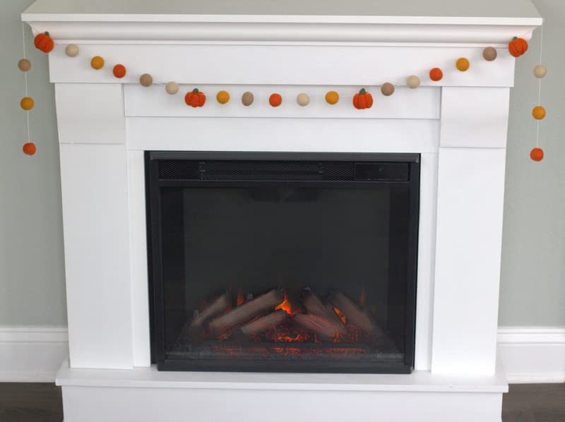 Matthew Mae Felt Pumpkin Garland Fall Decor