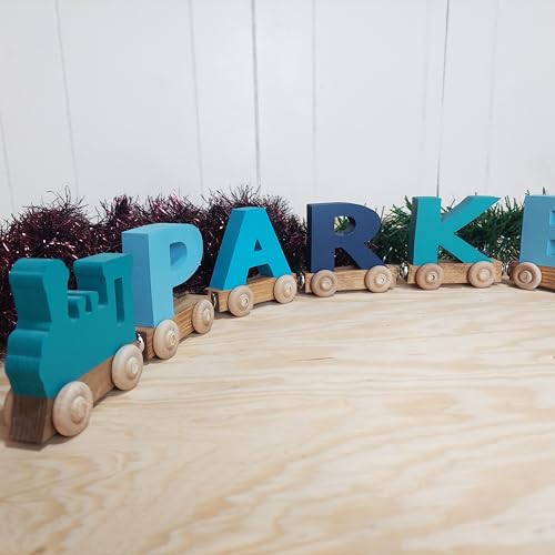 Personalized Wooden Train Name Puzzle Made in USA 1