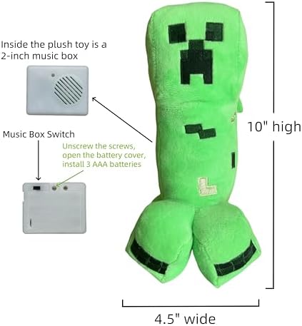 10-inch Song Voice Musical Creeper Plush Toy
