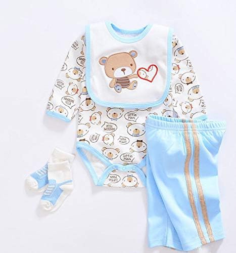 Medylove Reborn Baby Boy 5pcs Blue Outfit Set 1