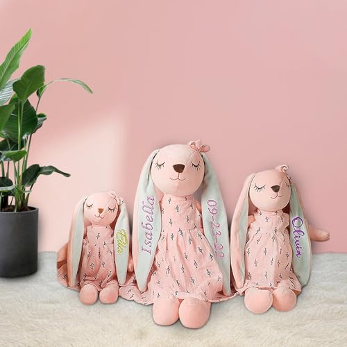 Personalized Easter Bunny with Name Handmade Custom Plush Toy
