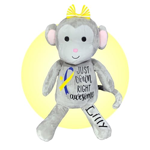 Personalized Stuffed Monkey for Down Syndrome Kids