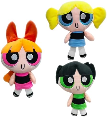 3Pcs 8 Inch Movie Police Girl Plush Figure Dolls