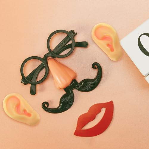 Toyvian 8 Pcs Jumbo Latex Fake Ears Prank Props
