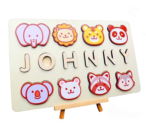 Vnque Personalized Wooden Name Puzzles for Kids 1