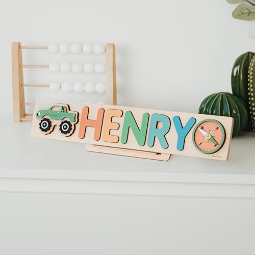 Personalized Wooden Name Puzzle for Baby Girl