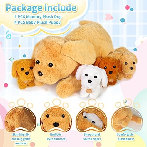 KMUYSL Puppy Plush Toy Set for Kids 3-8 Years