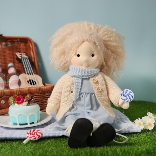 Handmade Waldorf Doll Florke 12 Soft Plush Girl