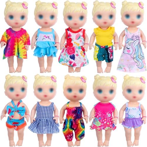 UNICORN ELEMENT 10 Sets Baby Doll Clothes and Accessories