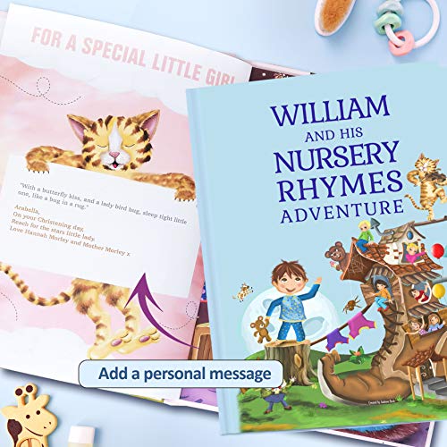 Personalized Nursery Rhymes Book for Babys First Birthday