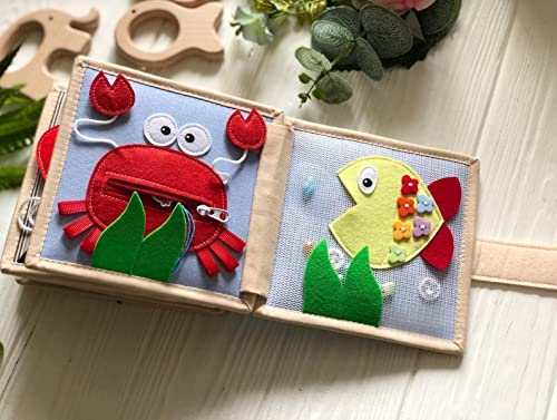 Quiet Baby Book with Animals and Colors