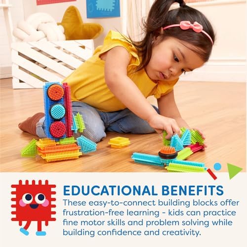 Battat Bristle Blocks - 36 Piece STEM Building Set for Kids 2 Years