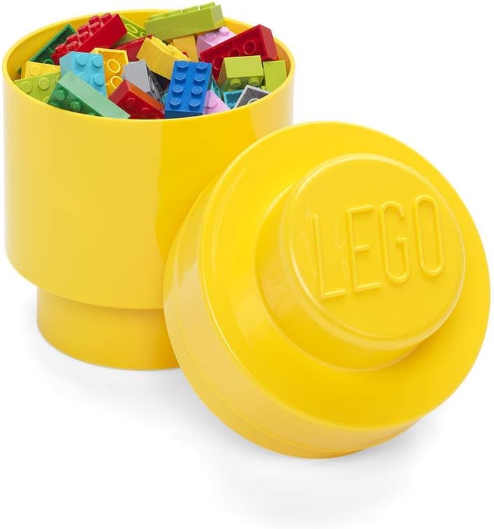 LEGO ROOM Copenhagen Yellow Round Storage Box