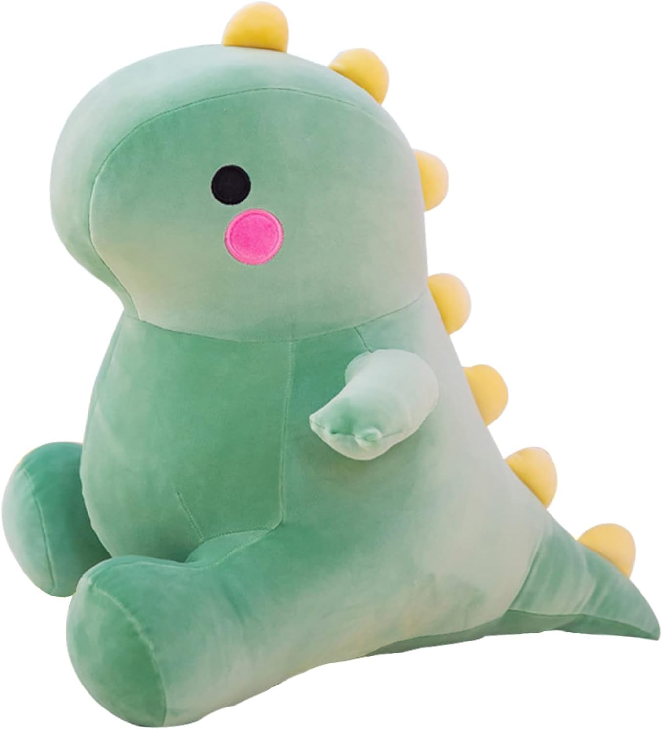 DUANMUL Cute Fat Dinosaur Plush Toy Green 8in
