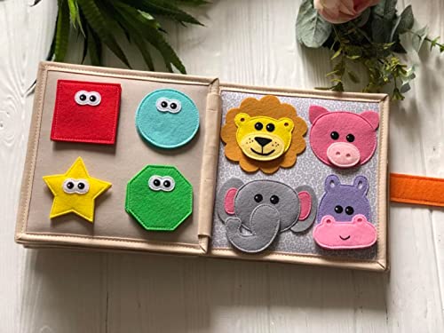 Handmade Animals Quiet Baby Book Montessori Toy