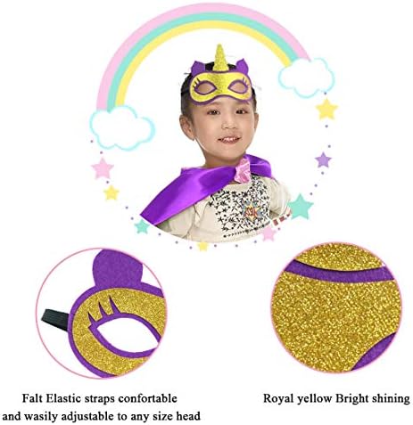 DQZ Superhero Cape with Rainbow TuTu for Girls 3-8