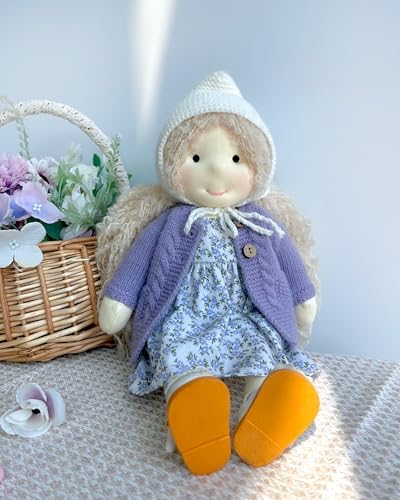 BlissfulPixie Handmade Waldorf Bunny Doll 12