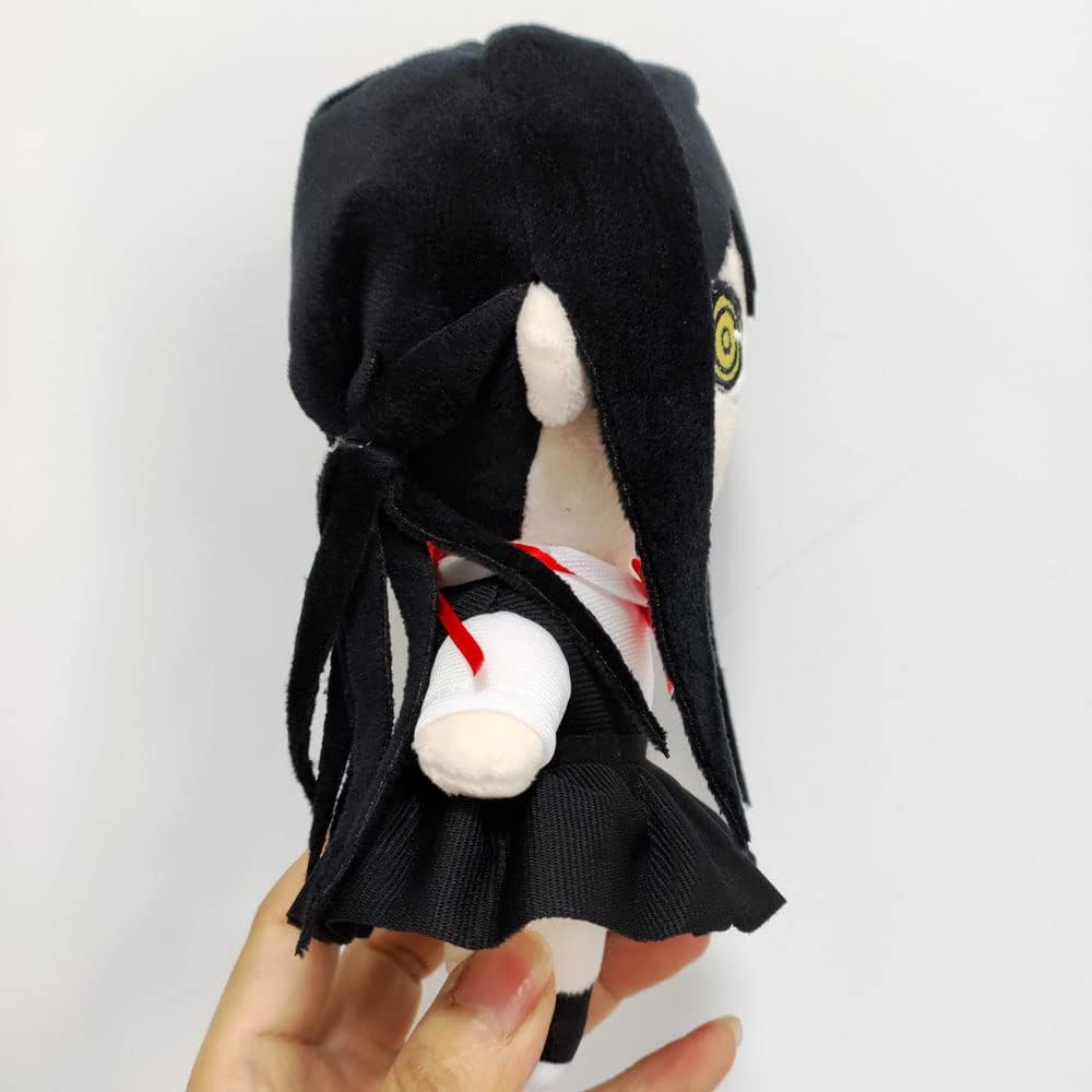 JCvCX Black Hair Girl Dual Ponytail Plush Toy