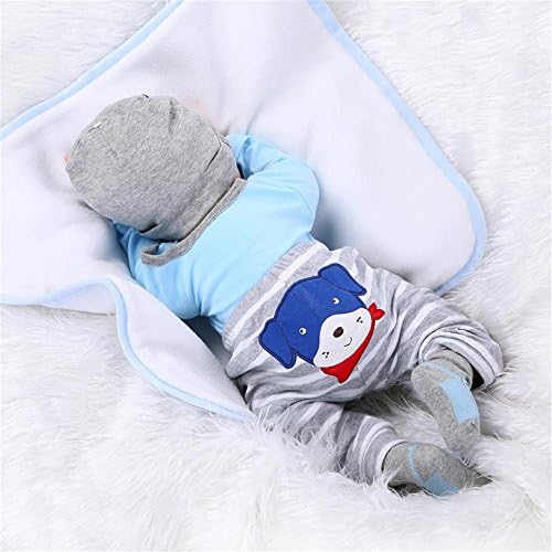 OYESY 4pcs Reborn Baby Boy Clothes Set Blue