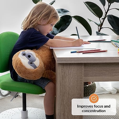 ODOXIA Weighted Stuffed Sloth for Anxiety Relief 5 Lbs