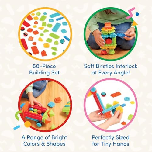 Battat Bristle Blocks STEM Building Set 50 pcs